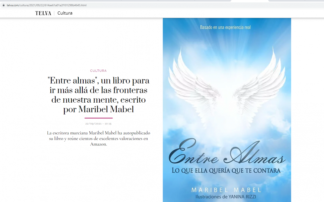 La revista Telva dedica un reportaje al libro Entre Almas de Maribel Mabel.